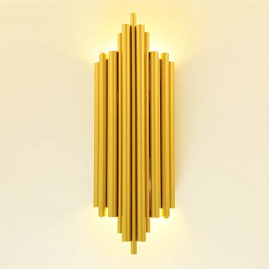 Orgue Cahaya| Applique murale | modèle 2022 | doré | éclairage LED | dont 4 lumières