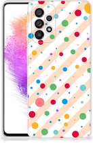 Telefoon Hoesje Geschikt voor Samsung Galaxy A73 5G Leuk TPU Back Cover Dots
