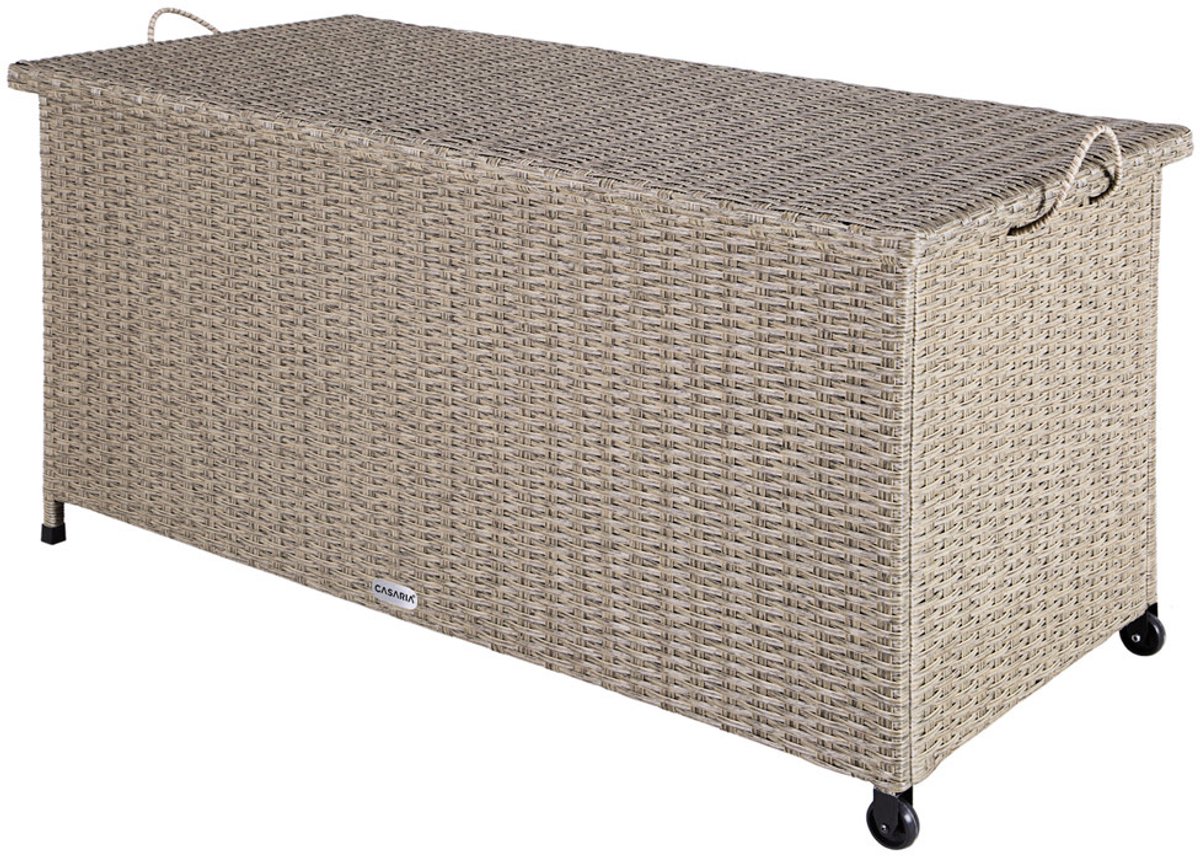 Casaria Opbergkist – Weerbestendig 122x56x61cm 360L - Crème