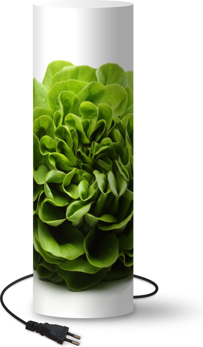 Lamp - Nachtlampje - Tafellamp slaapkamer - Krop verse groene sla - 70 cm hoog - Ø22.3 cm - Inclusief LED lamp