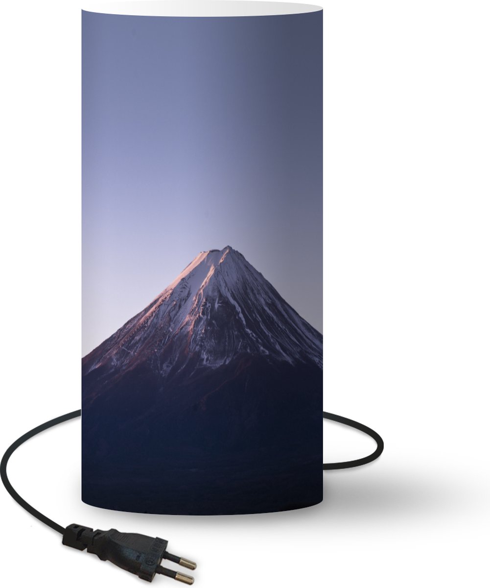 Lamp - Nachtlampje - Tafellamp slaapkamer - Uitzicht op de berg Fuji - 33 cm hoog - Ø15.9 cm - Inclusief LED lamp