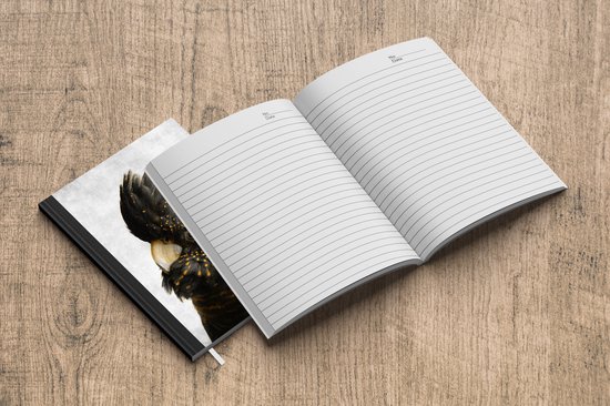 Carnet - Carnet d'écriture - Cacatoès - Vogel - Or - Carnet - Format A5 - Bloc-notes