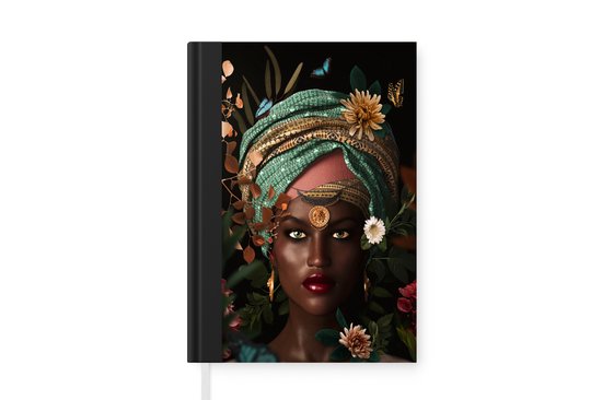 Carnet - Carnet d'écriture - Femme - Fleurs - Papillons - Plantes - Bijoux - Luxe - Carnet - Format A5 - Bloc-notes - Cadeaux Sinterklaas - Cadeaux pour enfants - Cadeaux chaussures - Petits cadeaux