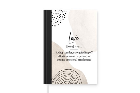 Notitieboek - Schrijfboek - Woordenboek - Liefde - Spreuken - Notitieboekje klein - A5 formaat - Schrijfblok