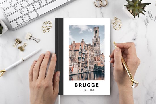 Carnet - Carnet d'écriture - Bruges - België - Architecture - Water - Carnet - Format A5 - Bloc-notes