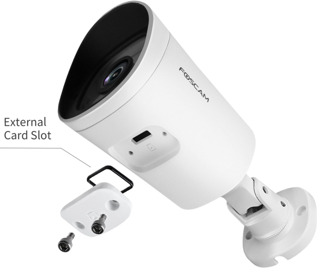 Foscam G4EP Beveiligingscamera - Buiten Camera - Power over Ethernet - 4 MP Super HD - IP66 - Wit – foto 7
