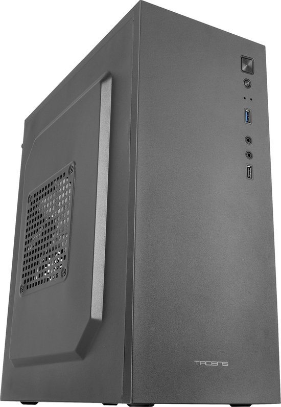 ATX kast Tacens 2ALUXM Caja PC Minitorre Micro-ATX Ventilador 12cm Acero Ultraligero Zwart