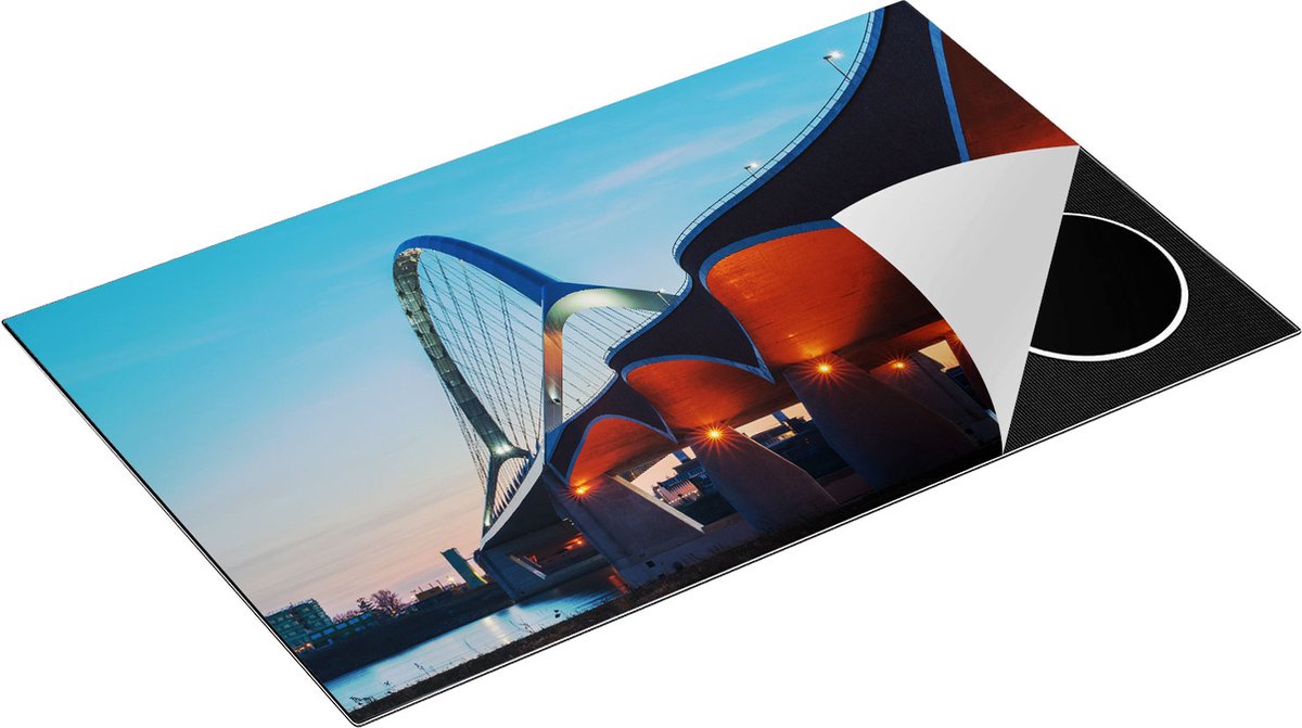 Chefcare Inductie Beschermer Oversteek Brug in Nijmegen - 85x55 cm - Afdekplaat Inductie - Kookplaat Beschermer - Inductie Mat