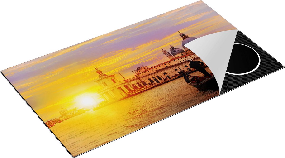 Chefcare Inductie Beschermer Gondel in Venetië voor het Basiliek - 90x52 cm - Afdekplaat Inductie - Kookplaat Beschermer - Inductie Mat