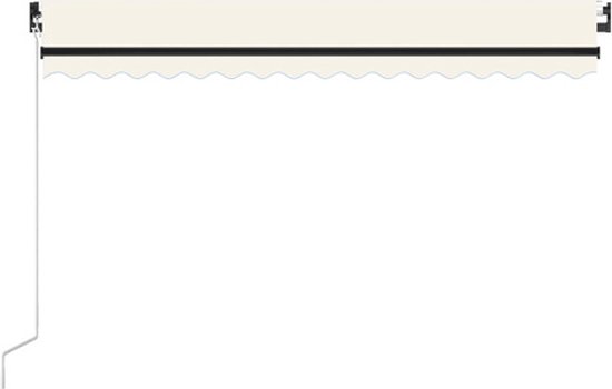 vidaXL-Luifel-handmatig-uittrekbaar-met-LED-450x300-cm-crèmekleurig