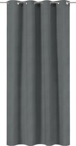 INSPIRE - verduisterende gordijnen - dekkend gordijn AREL - B.140 x H.280 cm - gordijnen met oogjes - polyester - donkergrijs