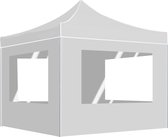 Medina Partytent inklapbaar met wanden 3x3 m aluminium wit