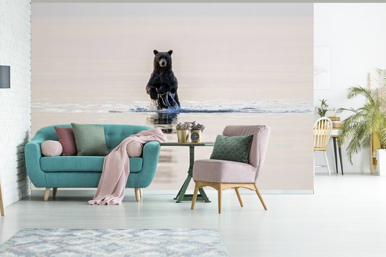 Papier peint Papier peint photo en vinyle - Ours brun debout largeur 390 cm x hauteur 260 cm - Tirage photo sur papier peint (disponible en 7 tailles)