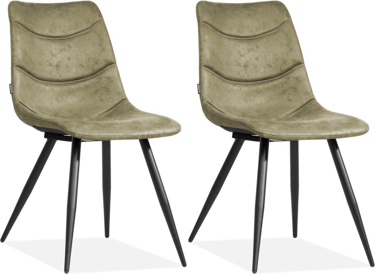 Stoel Crazy - Olive (set van 2 stoelen)