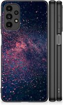 TPU Siliconen Hoesje met Foto Geschikt voor Samsung Galaxy A13 4G Telefoonhoesje met Zwarte rand Stars