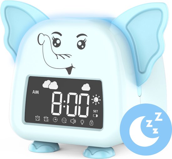 Product: Blacktime Slaaptrainer met Nachtlamp Functie – Kinderwekker – Slaapwekker voor Kinderen, van het merk BlackTime