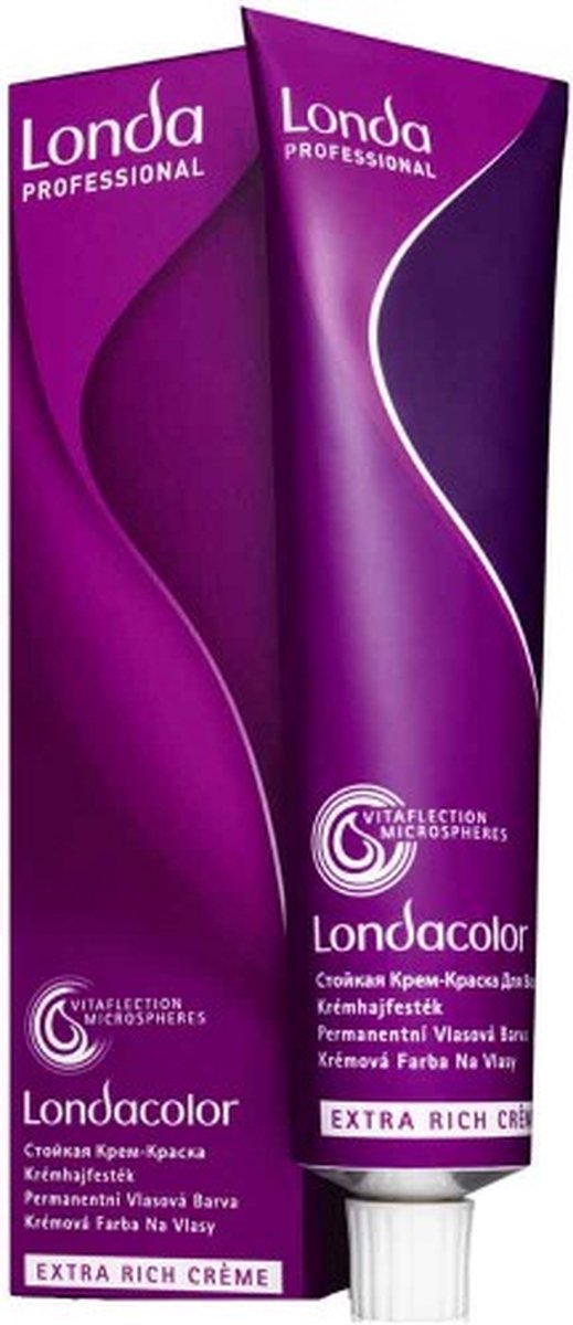 Londa Permanent Hair Colour Cream, 8/45 Light Blond Copper Red, 60 Ml