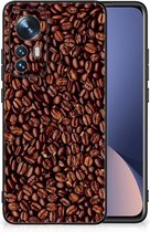 Telefoon Hoesje Xiaomi 12 | 12X Hoesje met Zwarte rand Koffiebonen