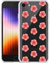 iPhone SE 2020 hoesje Hawaiiaanse Bloemen - Designed by Cazy