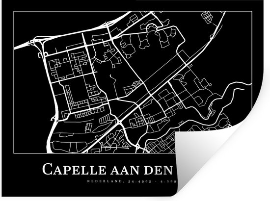 Muurstickers - Stadskaart - Plattegrond - Capelle aan den IJssel