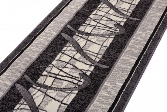 Tapiso Dream Runner Grijs Tapis Couloir Taille - 100x150