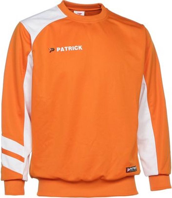 Patrick Victory Sweater Kinderen - Oranje / Wit | Maat: 7/8