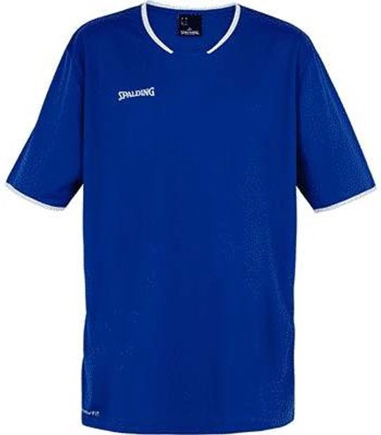 Spalding Shooting SS Shirt Unisexe - Blauw / Wit - taille 116
