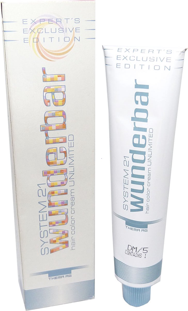Wunderbar System 21 Hair Color Cream Crème Haarkleur Kleuring Permanent 60ml - LB/7 Light Brown / Helles Braun