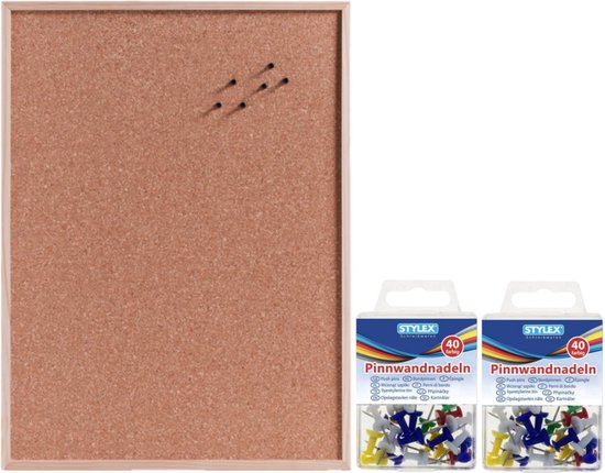 Prikbord kurk 45x60 cm - Naturel