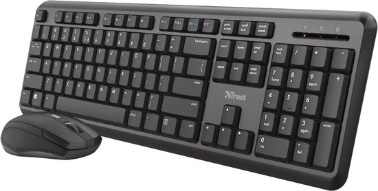 Trust Trezo toetsenbord Inclusief muis RF Draadloos QWERTY Amerikaans