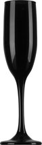 Vikko Décor - Champagne Glazen - Set van 6 Champagne Coupe - Flutes - Zwart