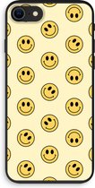 Case Company® - Hoesje geschikt voor iPhone SE 2020 hoesje - Smiley N°2 - Biologisch Afbreekbaar Telefoonhoesje - Bescherming alle Kanten en Schermrand