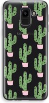 Case Company® - Hoesje geschikt voor Samsung Galaxy J6 (2018) hoesje - Cactus Lover - Soft Cover Telefoonhoesje - Bescherming aan alle Kanten en Schermrand