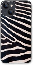 Case Company® - Hoesje geschikt voor iPhone 13 hoesje - Zebra - Soft Cover Telefoonhoesje - Bescherming aan alle Kanten en Schermrand