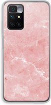 Case Company® - Hoesje geschikt voor Xiaomi Redmi 10 hoesje - Roze marmer - Soft Cover Telefoonhoesje - Bescherming aan alle Kanten en Schermrand