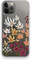 Case Company® - Hoesje geschikt voor iPhone 12 Pro Max hoesje - Painted wildflowers - Soft Cover Telefoonhoesje - Bescherming aan alle Kanten en Schermrand