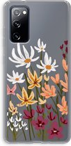Case Company® - Hoesje geschikt voor Samsung Galaxy S20 FE / S20 FE 5G hoesje - Painted wildflowers - Soft Cover Telefoonhoesje - Bescherming aan alle Kanten en Schermrand