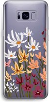 Case Company® - Samsung Galaxy S8 Plus hoesje - Painted wildflowers - Soft Cover Telefoonhoesje - Bescherming aan alle Kanten en Schermrand