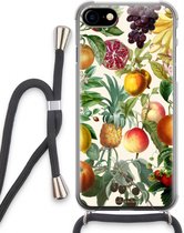 Case Company® - Hoesje met koord geschikt voor iPhone SE 2020 hoesje met Koord - Classic Flora - Telefoonhoesje met Zwart Koord - Extra Bescherming aan alle Kanten en Over de Schermrand