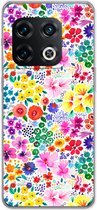 Case Company® - Hoesje geschikt voor OnePlus 10 Pro hoesje - Little Flowers - Soft Cover Telefoonhoesje - Bescherming aan alle Kanten en Schermrand