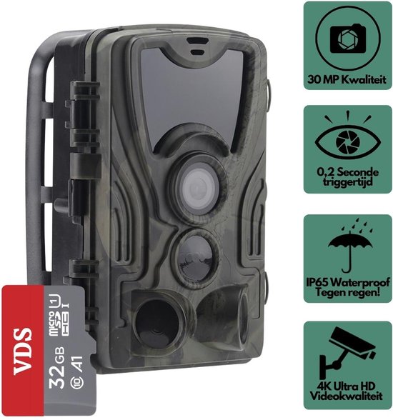 Solar Trail Camera, 4K 50MP Game Camera with Night Vision, 0.3s Trigger Motion Activated Hunting Camera, IP65 Waterproof, 90° Wide Angle, for Outdoor Living