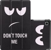 Hoesje Geschikt voor Samsung Galaxy Tab S6 Lite Hoesje Case Hard Cover Hoes Book Case - Don't Touch Me