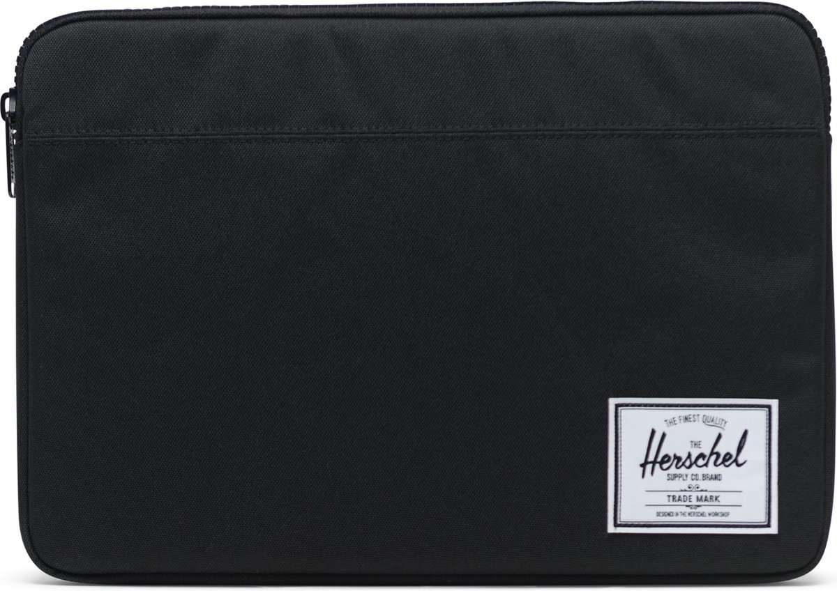 Anchor Sleeve 14 Inch - Black / Tijdloze laptophoes met ritssluiting & fleece voering - voor Macbook - Thinkpad / Beperkte Levenslange Garantie / Zwart