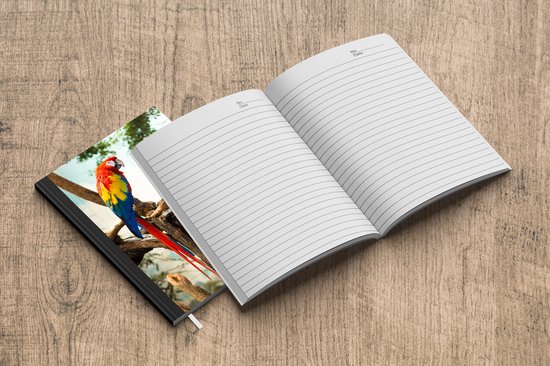 Carnet - Cahier d'écriture - Perroquet - Vogel - Arc-en-ciel - Tropical - Carnet - Taille A5 - Bloc-notes