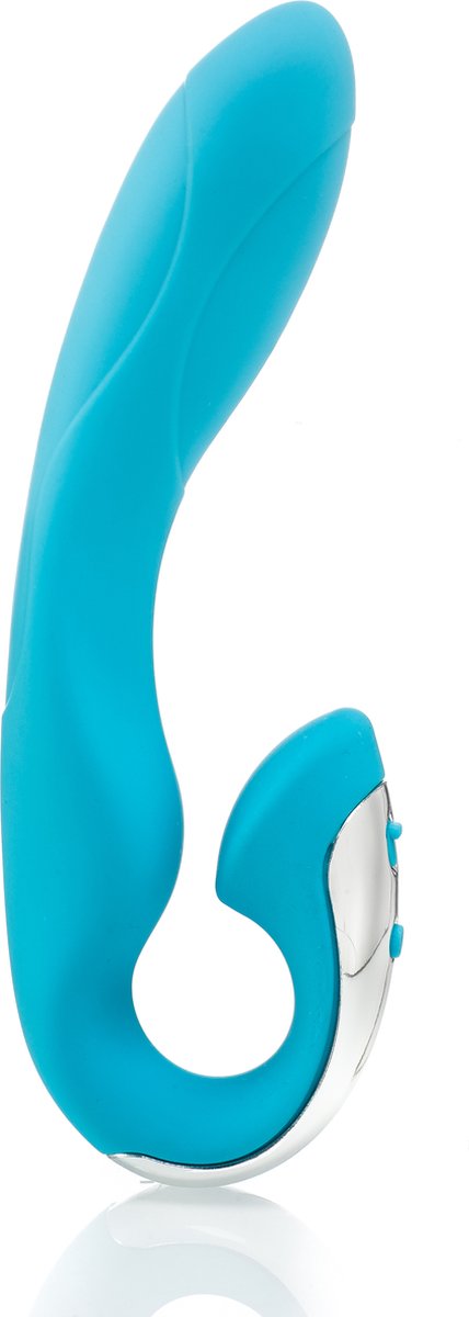 ZENN - gebogen G-spot vibrator, vaginaal, extern, for hem en haar, spatwaterdicht, zacht silicone, 30 verschillende vibratie standen, USB oplaadbaar, makkelijk schoon te maken
