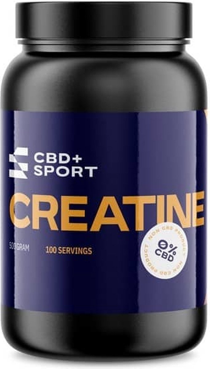 Creatine Monohydraat - ZONDER CBD - 500 gram - 100 servings - 0% THC