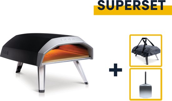 Foto: Kitchenbrothers kamado bbq 13 inch houtskool barbecue 27 cm deluxe set egg bbq met accessoires zwart