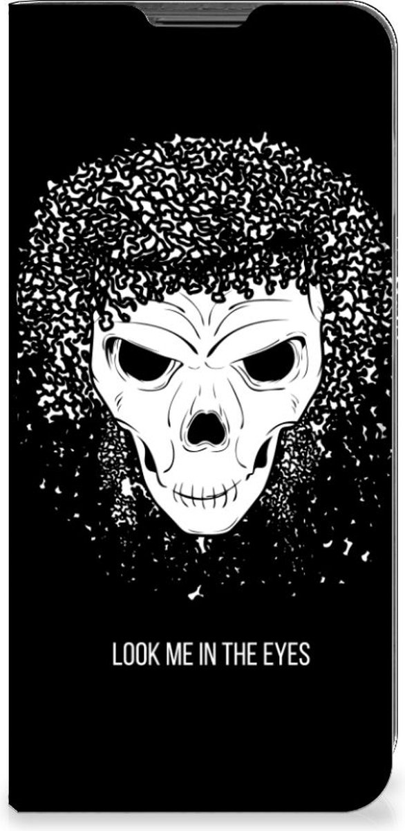 Mobiel BookCase Motorola Moto G22 Skull Hair