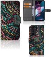 GSM Hoesje Motorola Edge 30 Pro Flip Case Aztec