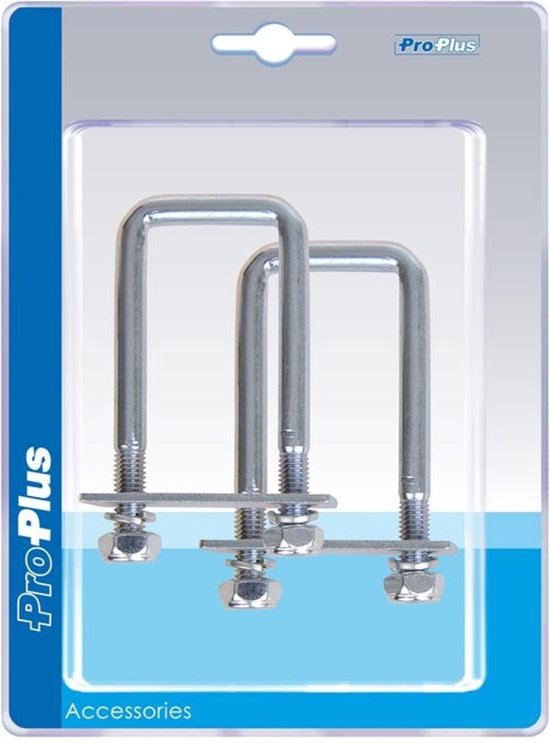 ProPlus Rechthoekige U-beugels - thermisch verzinkt - 40 x 110 mm - set van 2 stuks van ProPlus — afbeelding 4